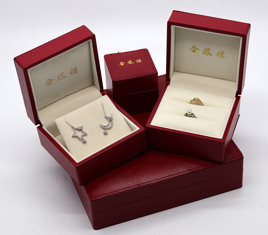 Durable Custom Jewelry Box – 2MM Plastic Base with PU Finish, Wholesale Packaging