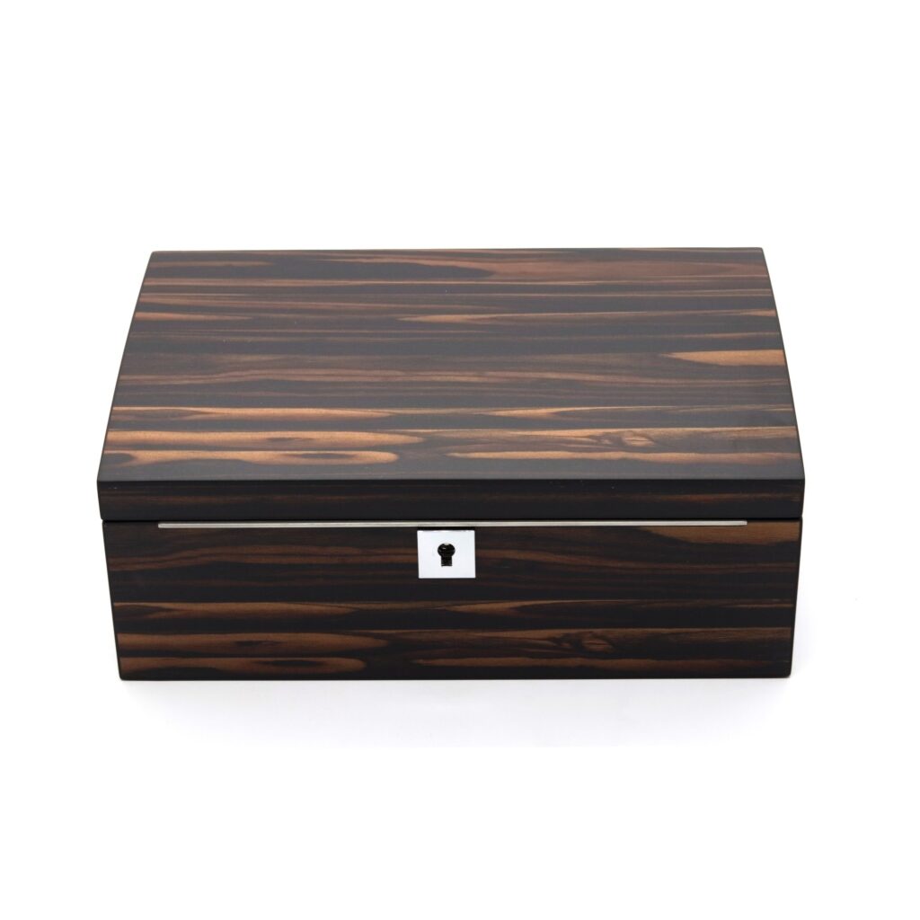 Wooden Watch Box With Matte Finish And Velvet Lining For Jewelry Gifts