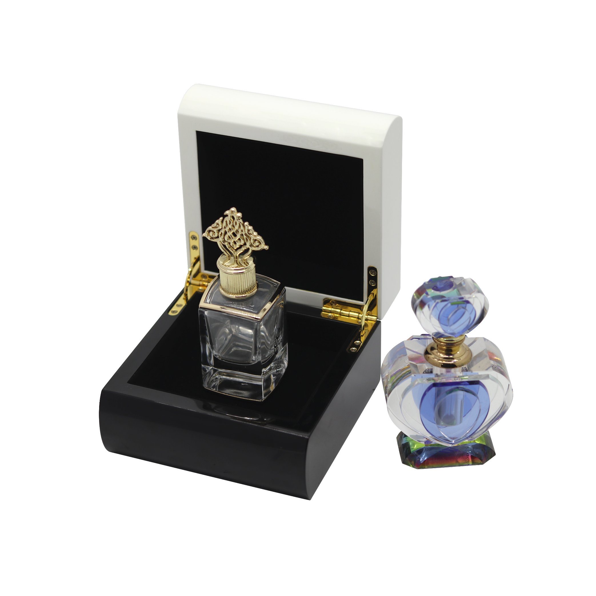 FSC Certified Perfume Packaging – Eco-Friendly Wooden Box with Glossy Finish