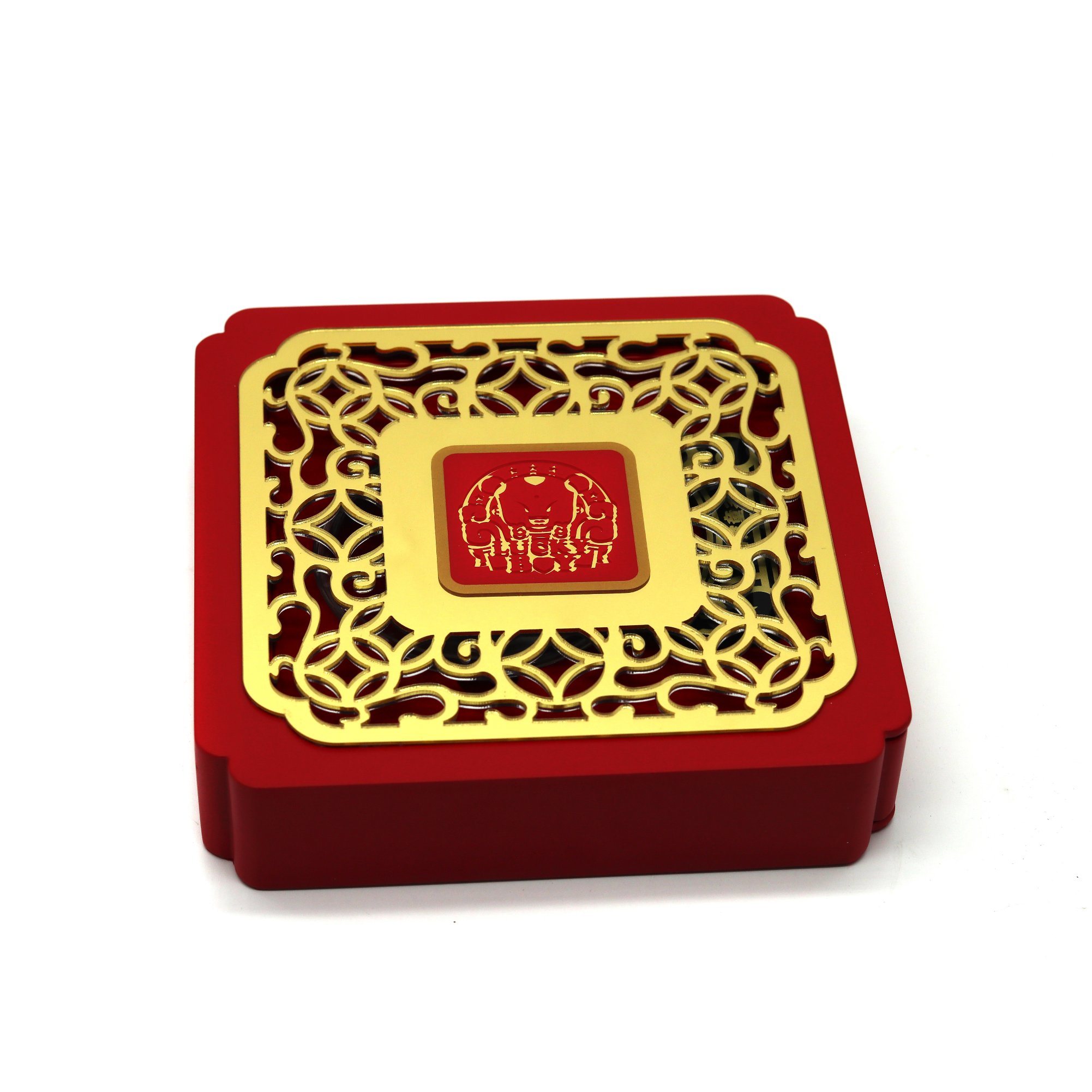 Exclusive Precious Metal Wooden Box – 0.1MM Thickness, Glossy Finish with Hardware, FSC Certified, Wholesale Packaging Supplier