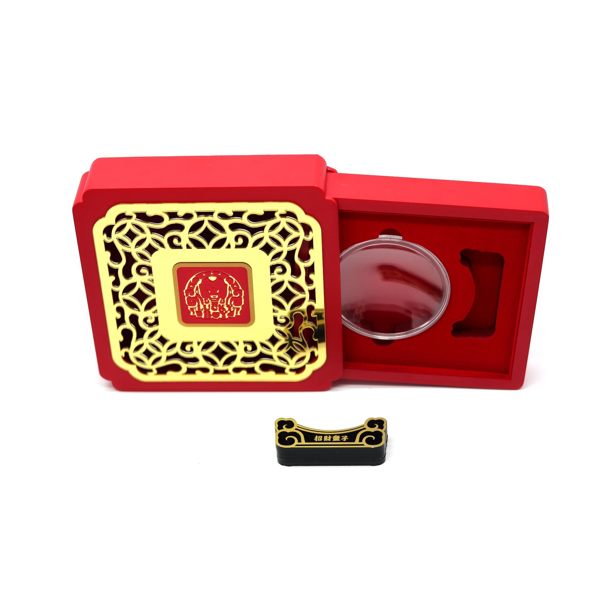 Exclusive Precious Metal Wooden Box – 0.1MM Thickness, Glossy Finish with Hardware, FSC Certified, Wholesale Packaging Supplier