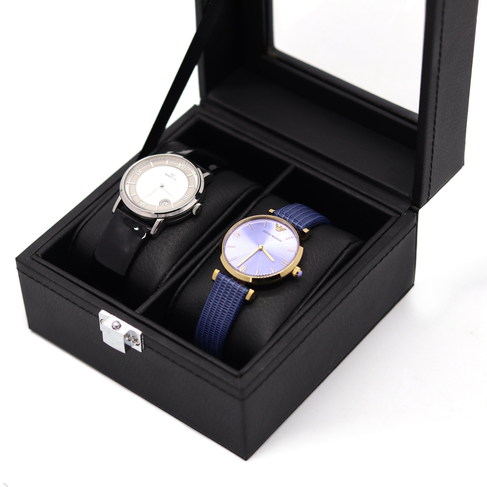 Limited Edition Watch Organizer – 5MM Plastic Base with Leather Surface, Wholesale Custom Packaging