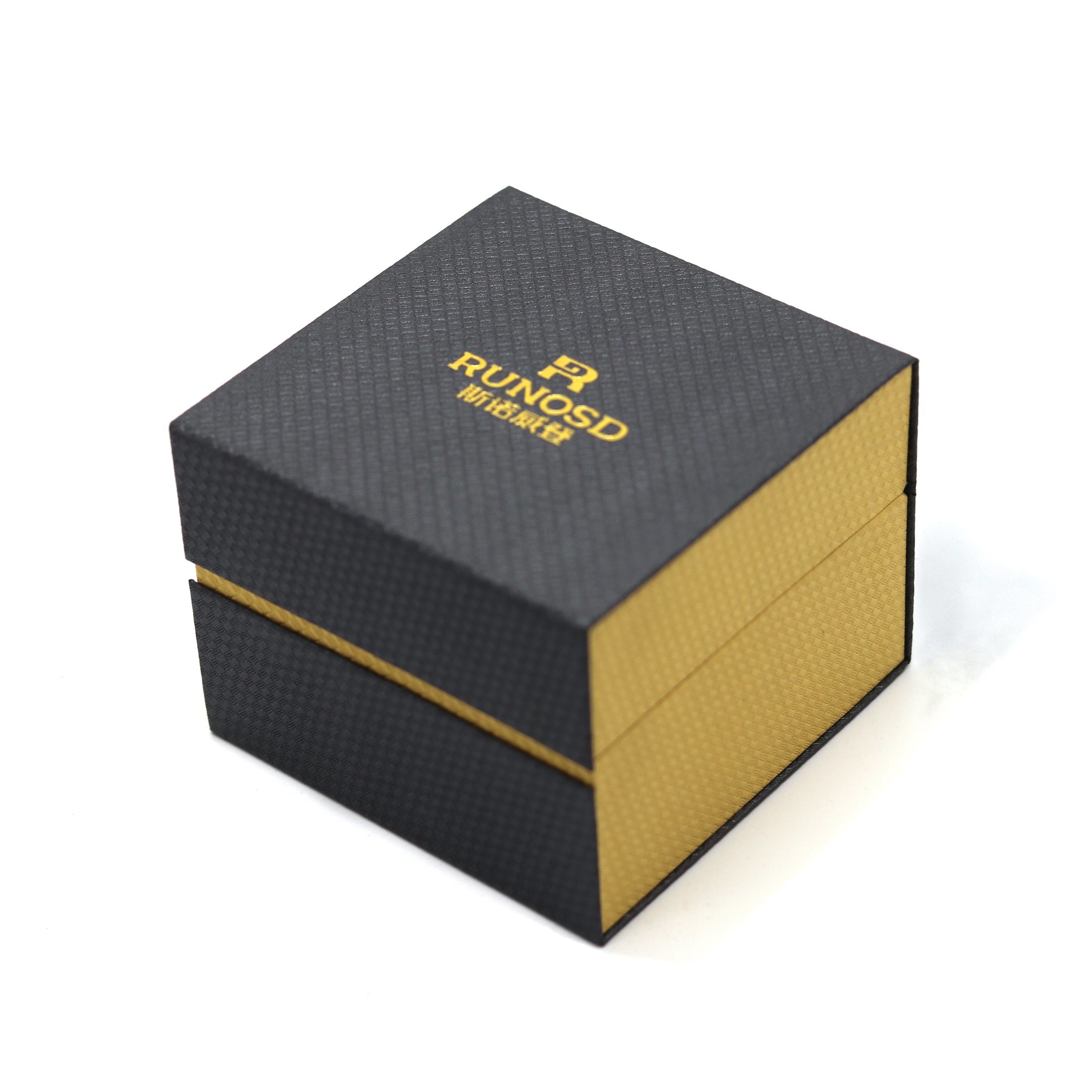 Heritage Watch Case – 5MM Plastic Base, Specialty Paper with Gold Stamping, Wholesale Custom Manufacturer
