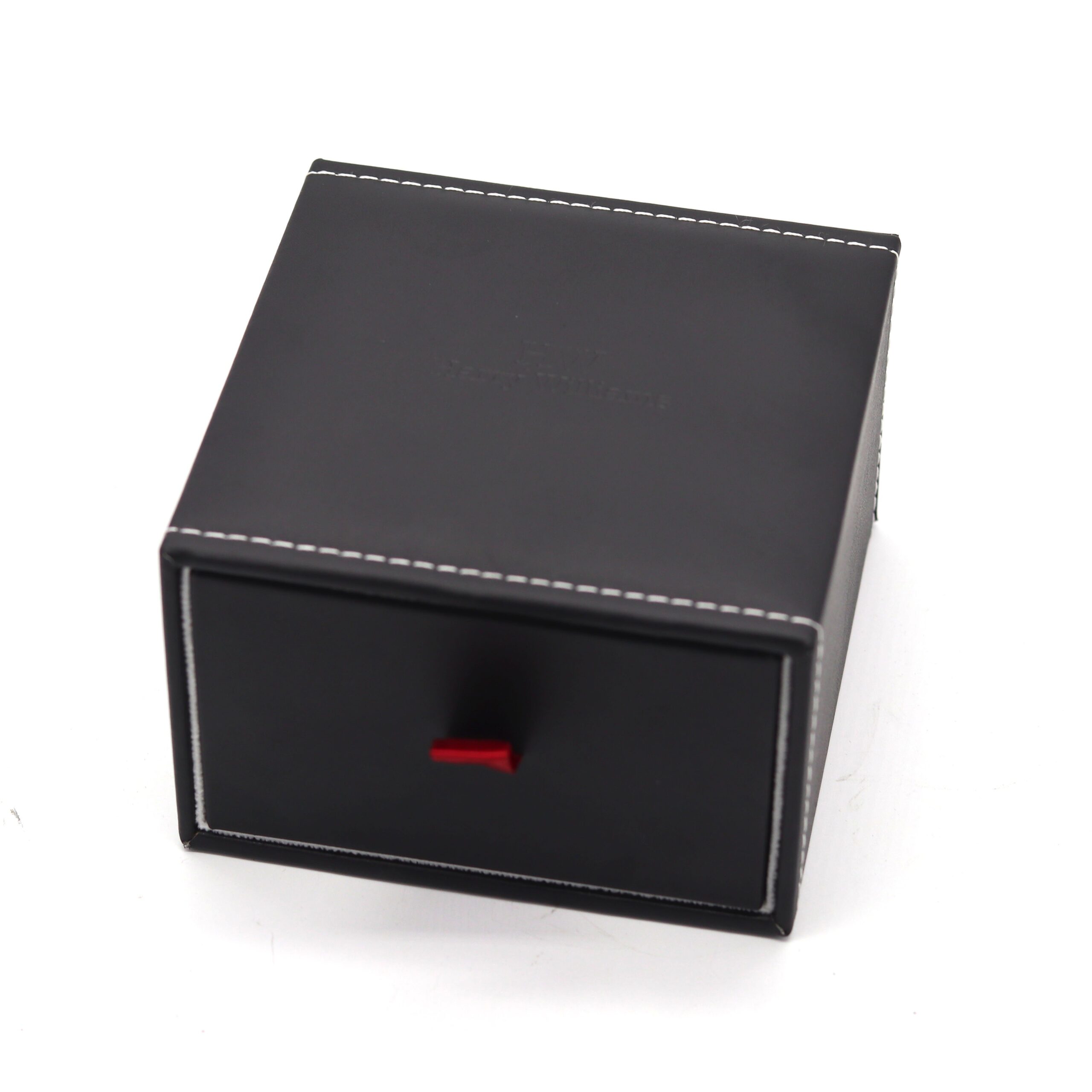Signature Acrylic Watch Box – 5MM Base with Brushed Leather & Imprint, Wholesale Packaging Supplier