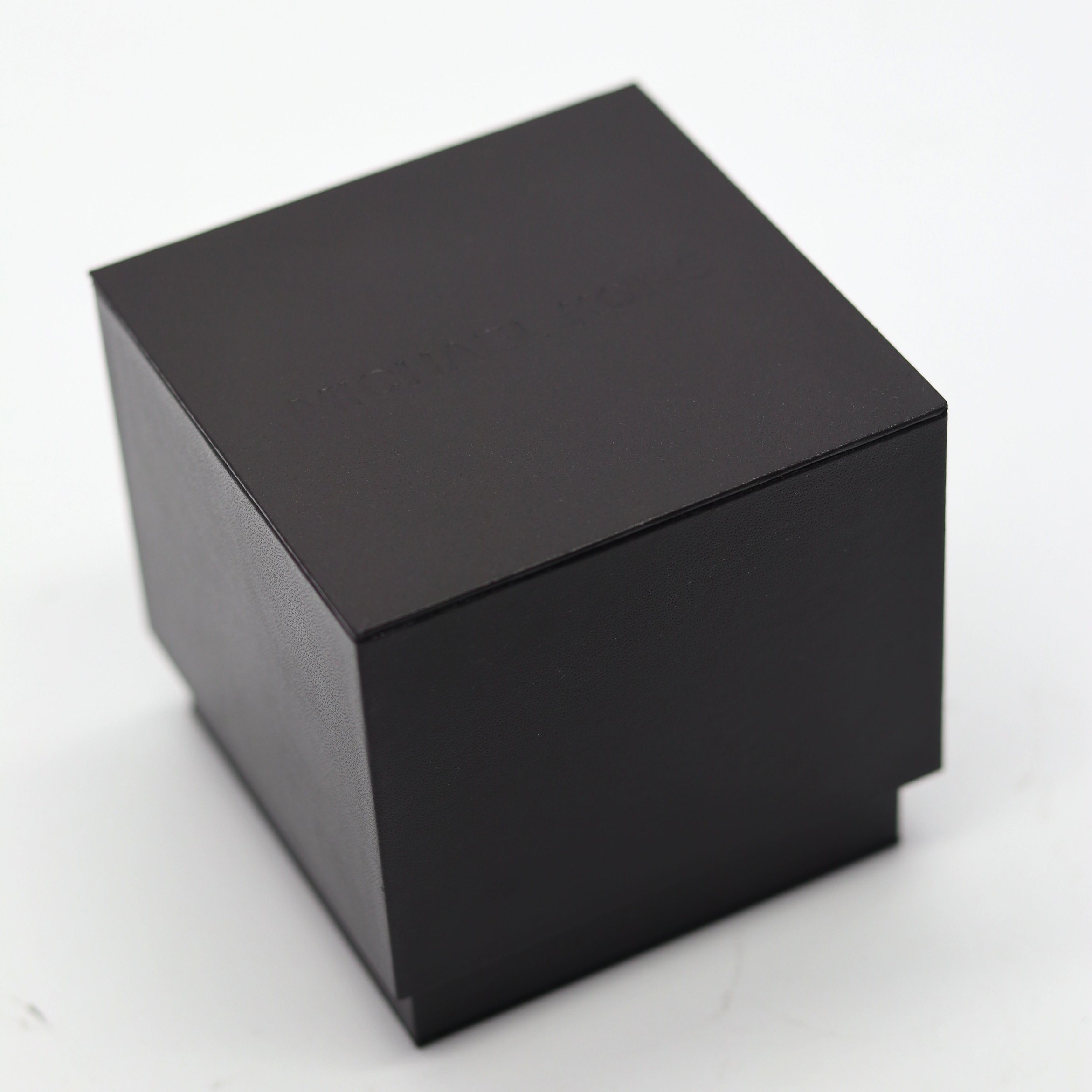 Collector’s Watch Case – 3MM Plastic Base, Specialty Paper with Imprint, Wholesale Custom Packaging