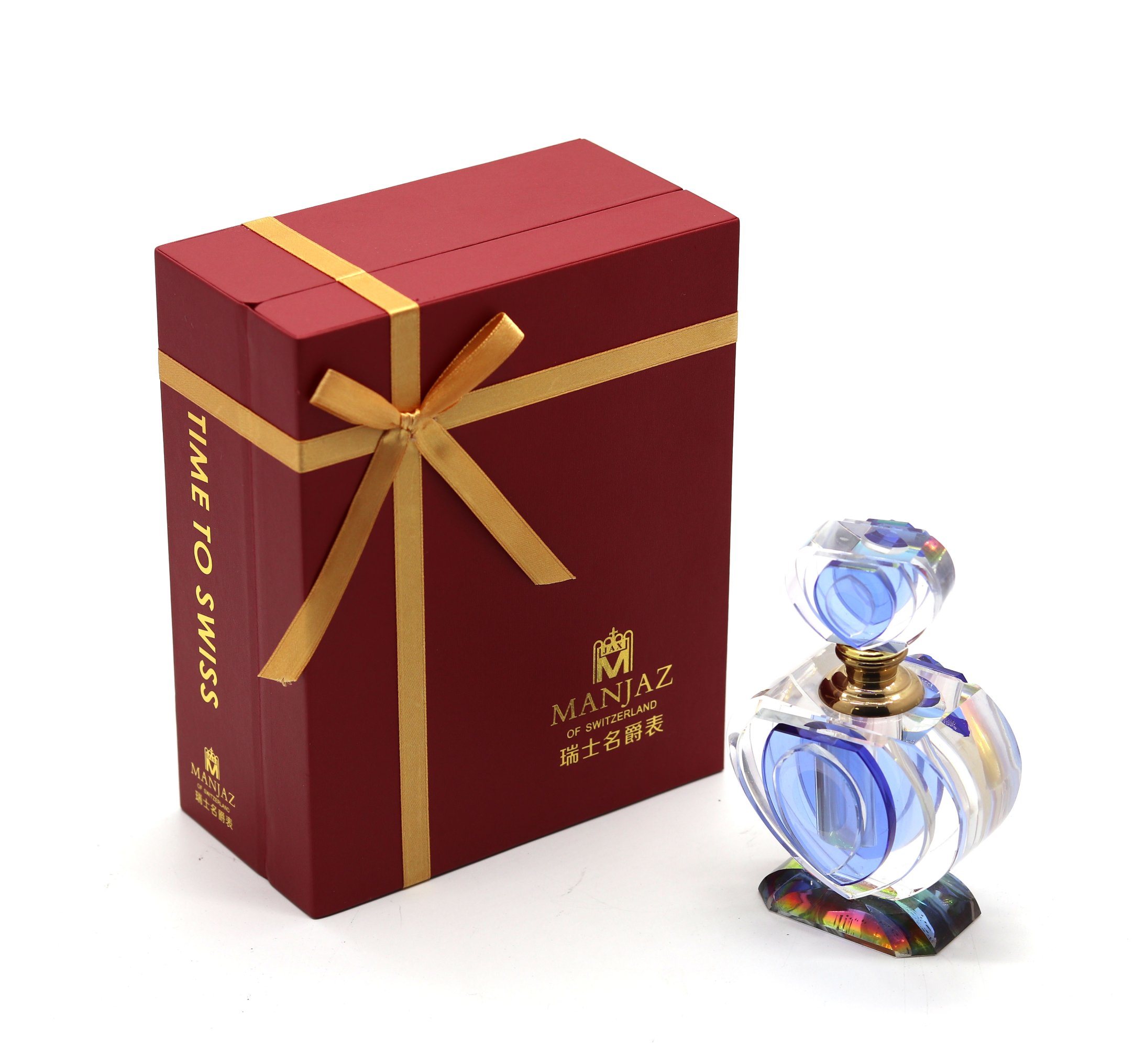 Durable Custom Watch Flip Box – 3MM Plastic Base with Specialty Paper, Gold Stamping & Ribbon, Wholesale