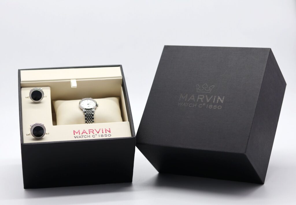 Durable Custom Watch Box – 3MM Plastic Base with Specialty Paper & UV Finish, Wholesale