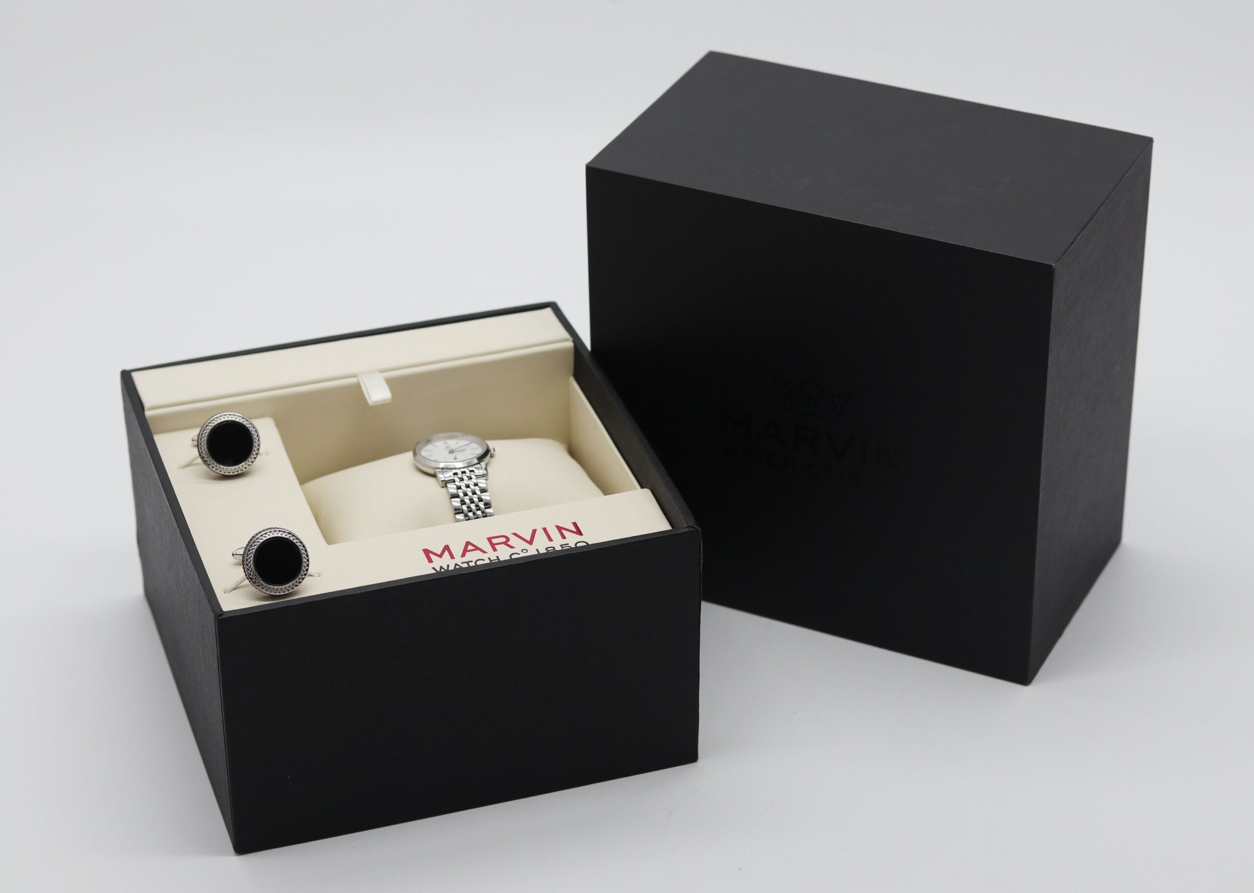 Durable Custom Watch Box – 3MM Plastic Base with Specialty Paper & UV Finish, Wholesale