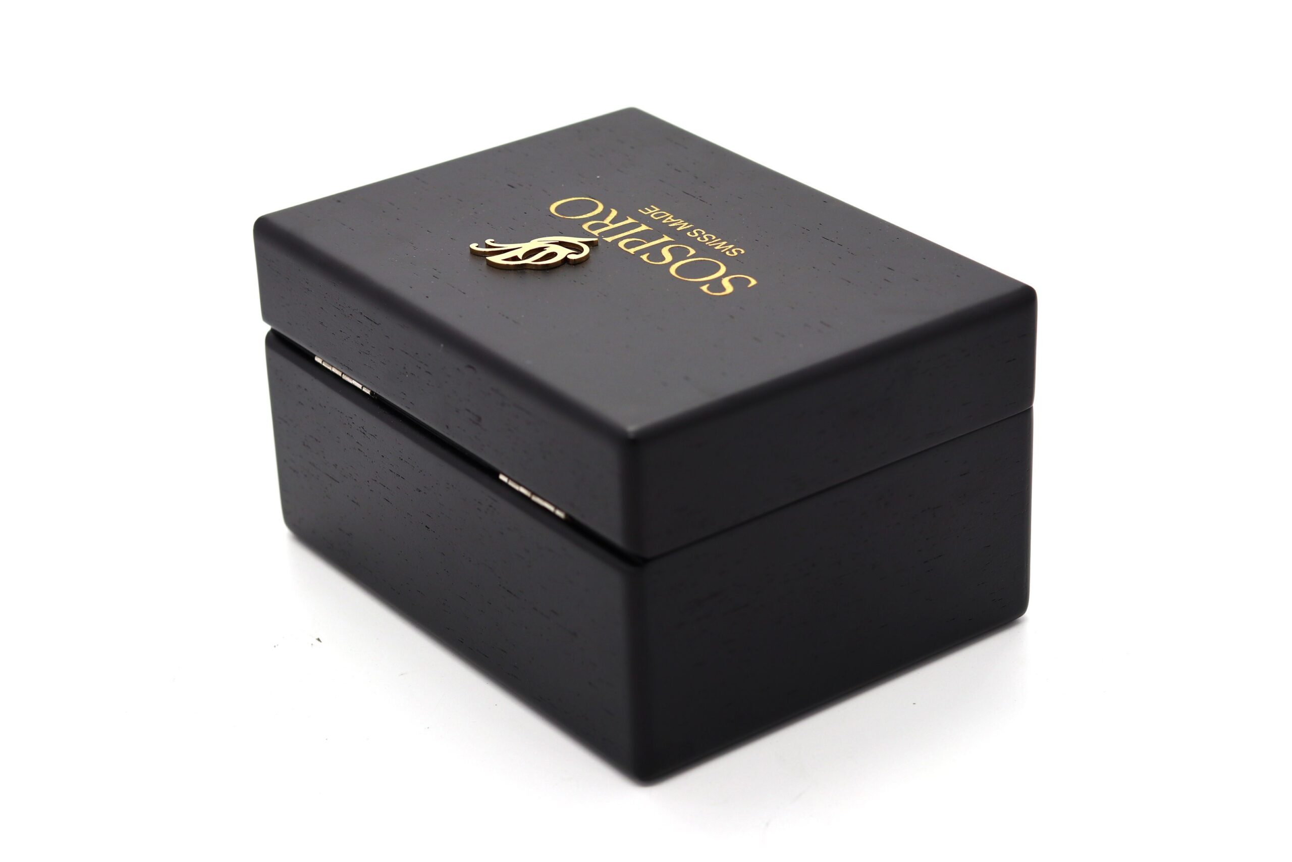 Classic Solid Wood Watch Organizer – Matte Lacquer, Laser Gold Finish, Custom Wholesale Packaging