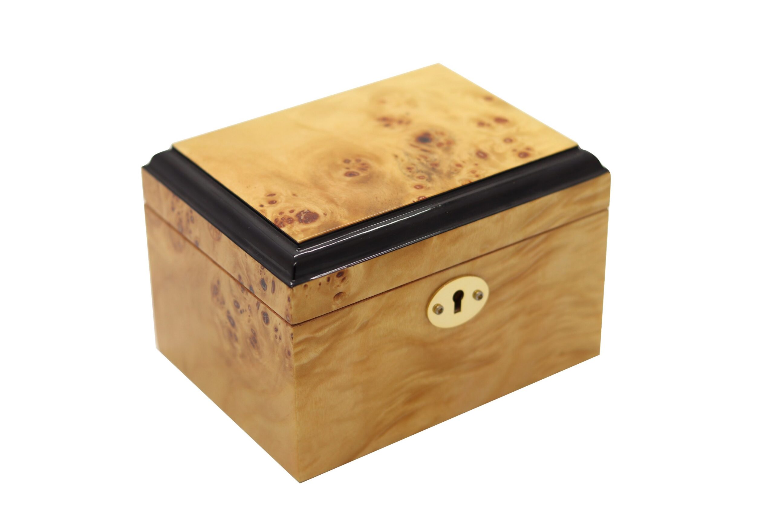 Wooden Perfume Collection Box – Glossy Lacquer Finish with Solid Wood Interior