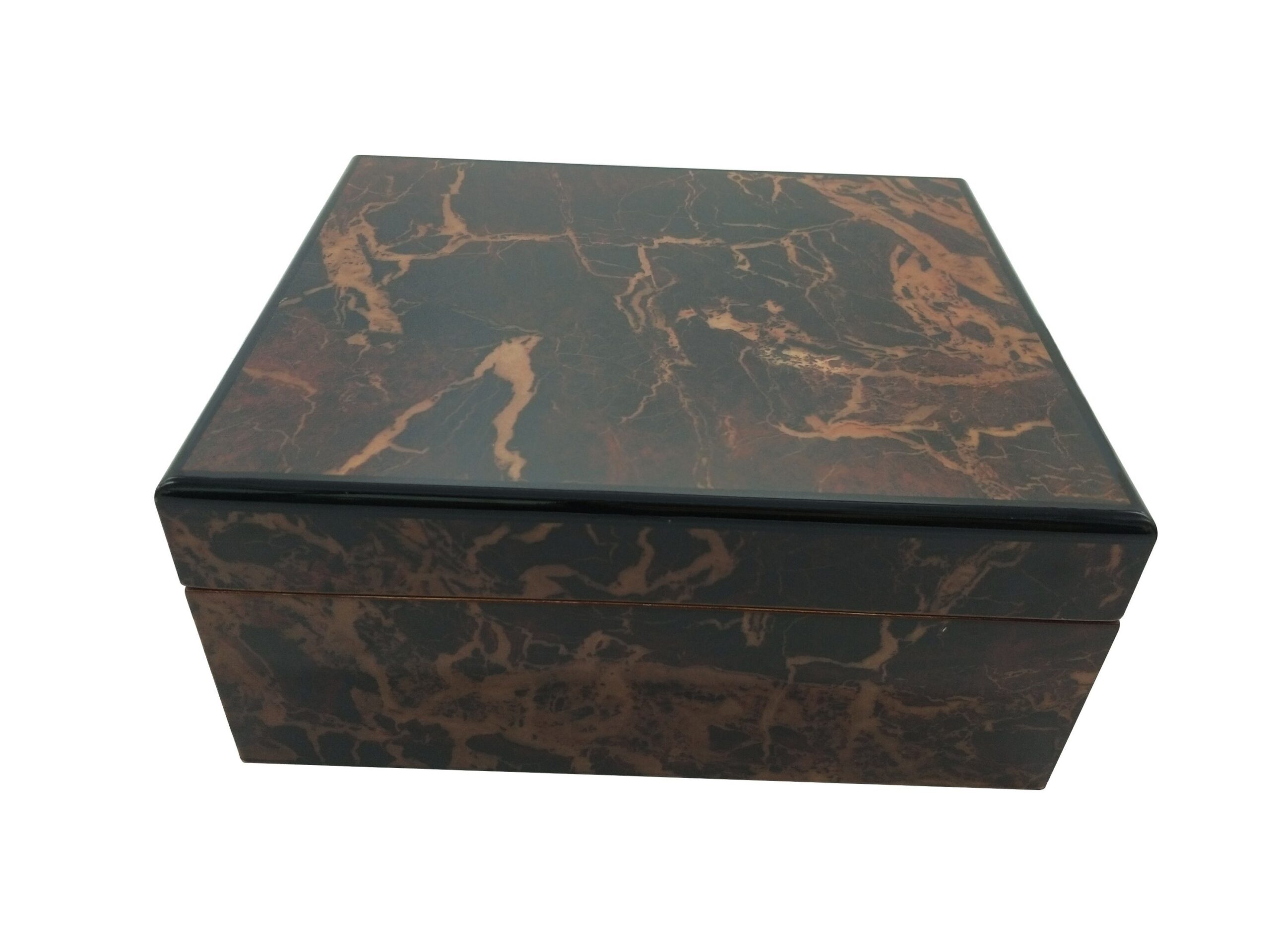 Eco-Friendly Cigar Gift Box – FSC Certified Wood with Printed Paper Accent