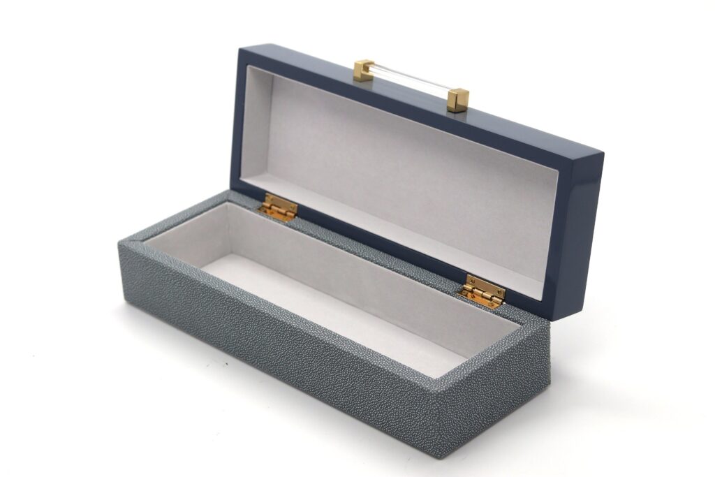 Durable Custom Storage Wooden Box – 12MM Thickness with Glossy Finish, FSC Certified, Wholesale