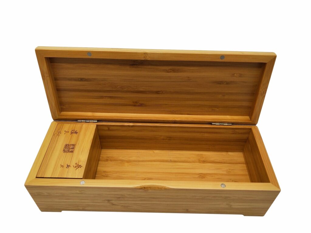 Modern Bamboo Tea Organizer – 0.03MM Thickness, FSC Certified, Wholesale Custom Supply