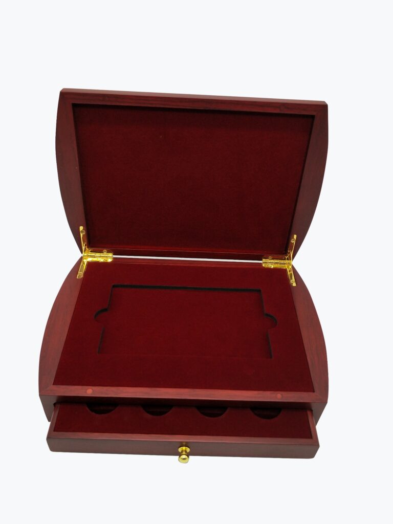 Classic Wooden Box for Precious Metal-0-03mm-thickness-with-matte-finish-laser-gold-coating-fsc-certified-wholesale