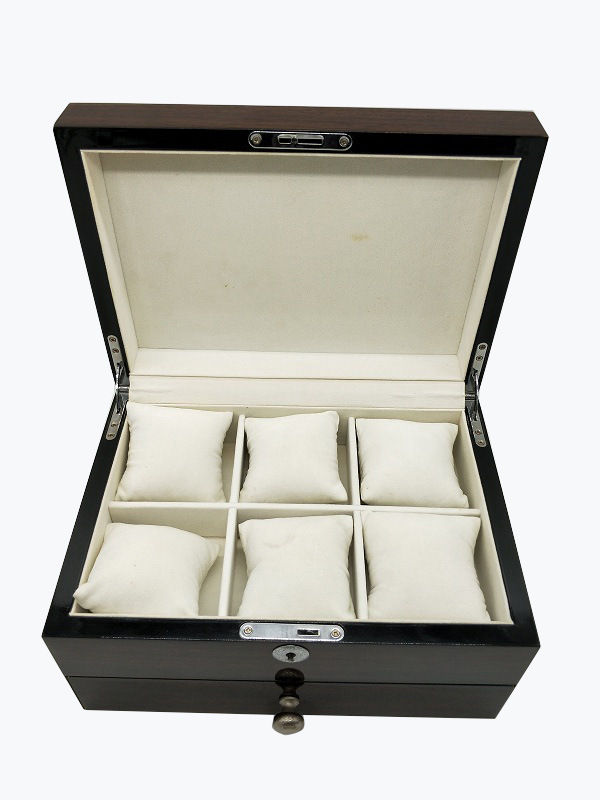 Modern MDF Wooden Watch Display Box – Glossy Lacquer Finish, Custom Wholesale Organizer