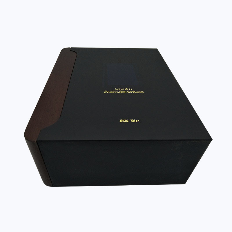 Durable Custom Wooden Wine Box – 0.03MM Thickness with Matte Finish & Specialty Paper, FSC Certified, Wholesale