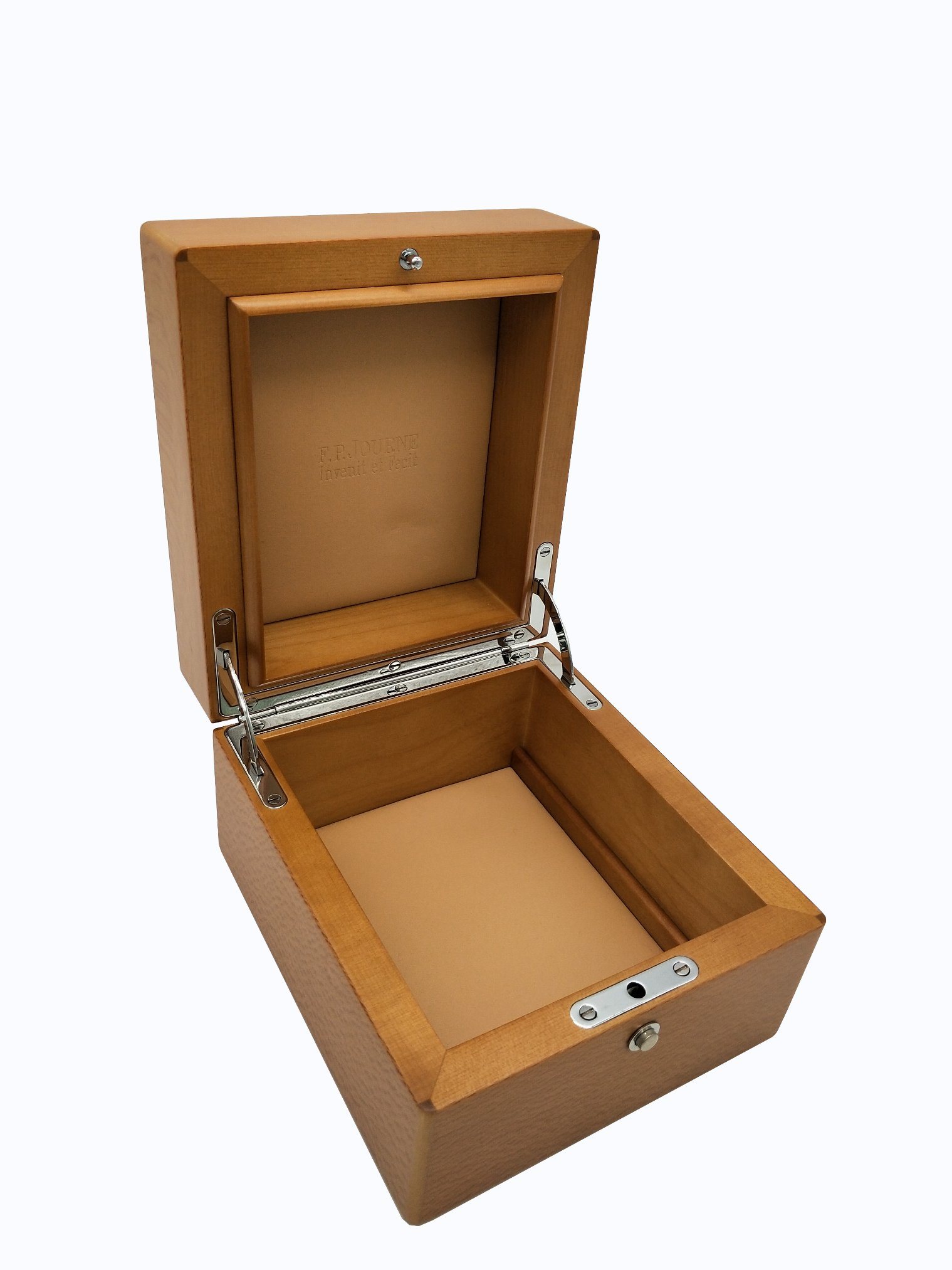 Handcrafted Flip Lid Wooden Watch Organizer – Matte Finish, Custom Natural Wood Interior