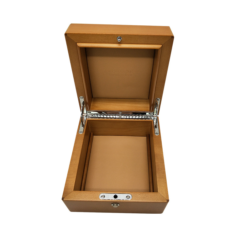 Handcrafted Flip Lid Wooden Watch Organizer – Matte Finish, Custom Natural Wood Interior