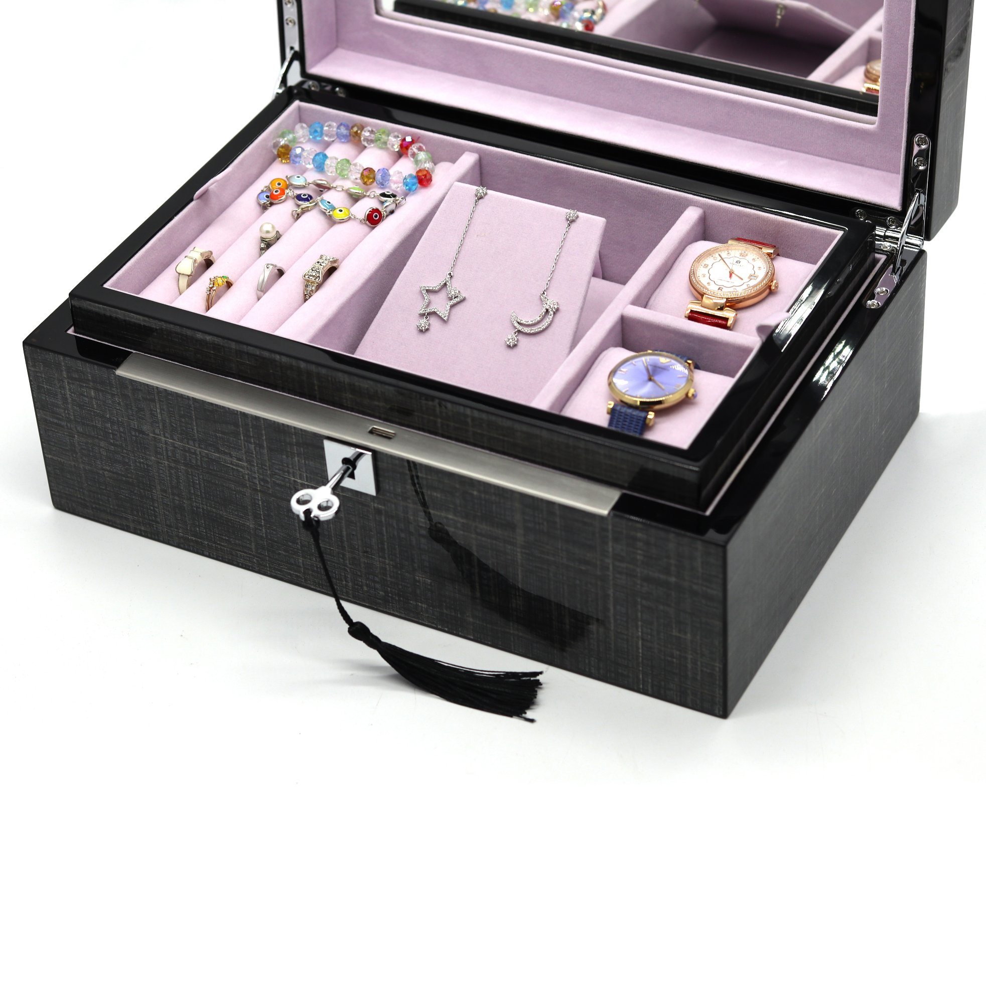 Eco-Friendly Jewelry Organizer Box – FSC Certified MDF with Glossy Finish