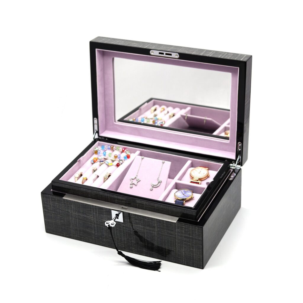 Eco-Friendly Jewelry Organizer Box – FSC Certified MDF with Glossy Finish