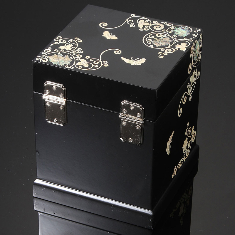 Beautifully Painted Wooden Jewelry Box