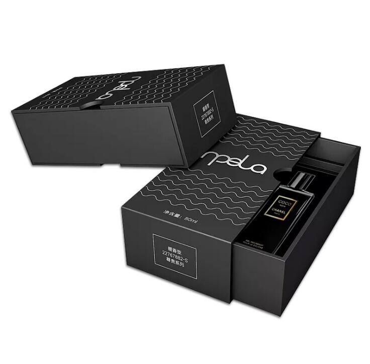 Bulk Custom Luxury Black Creative Paper Perfume Packaging Box