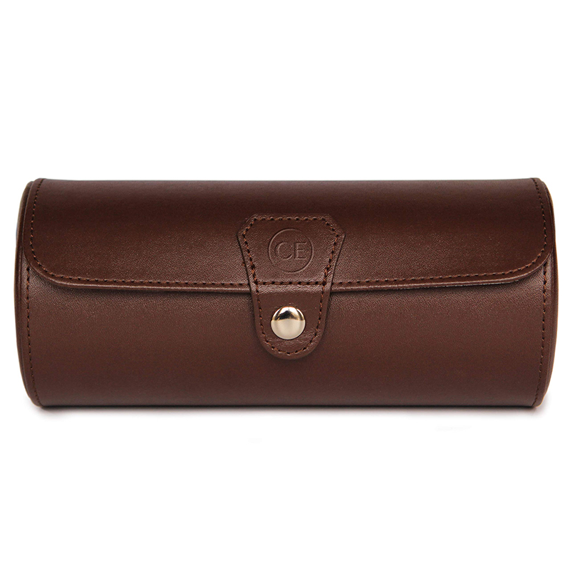 Custom Classic Leather Packaging Travel Portable Watch Storage Box