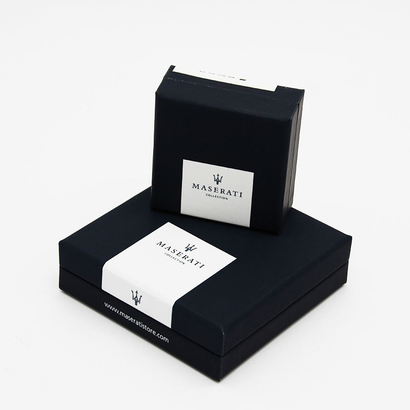 Custom Design Fashion Dark Blue Printing Paper Square Gift Box