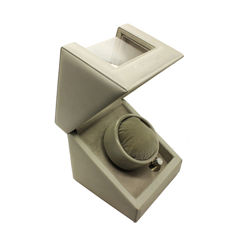 Custom Fashion PU Leather Watch Packaging Box with Silent Motor / Watch Winder