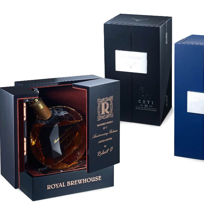 Custom High End Handmade Lacquer Wooden Wine Gift Box