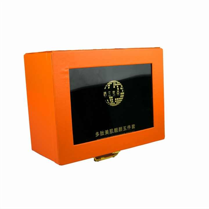 Custom Logo Luxury MDF Wooden Gift Box Perfume Arabian Essential Oil Packaging Perfume Storage Box with Mirror Leather Case