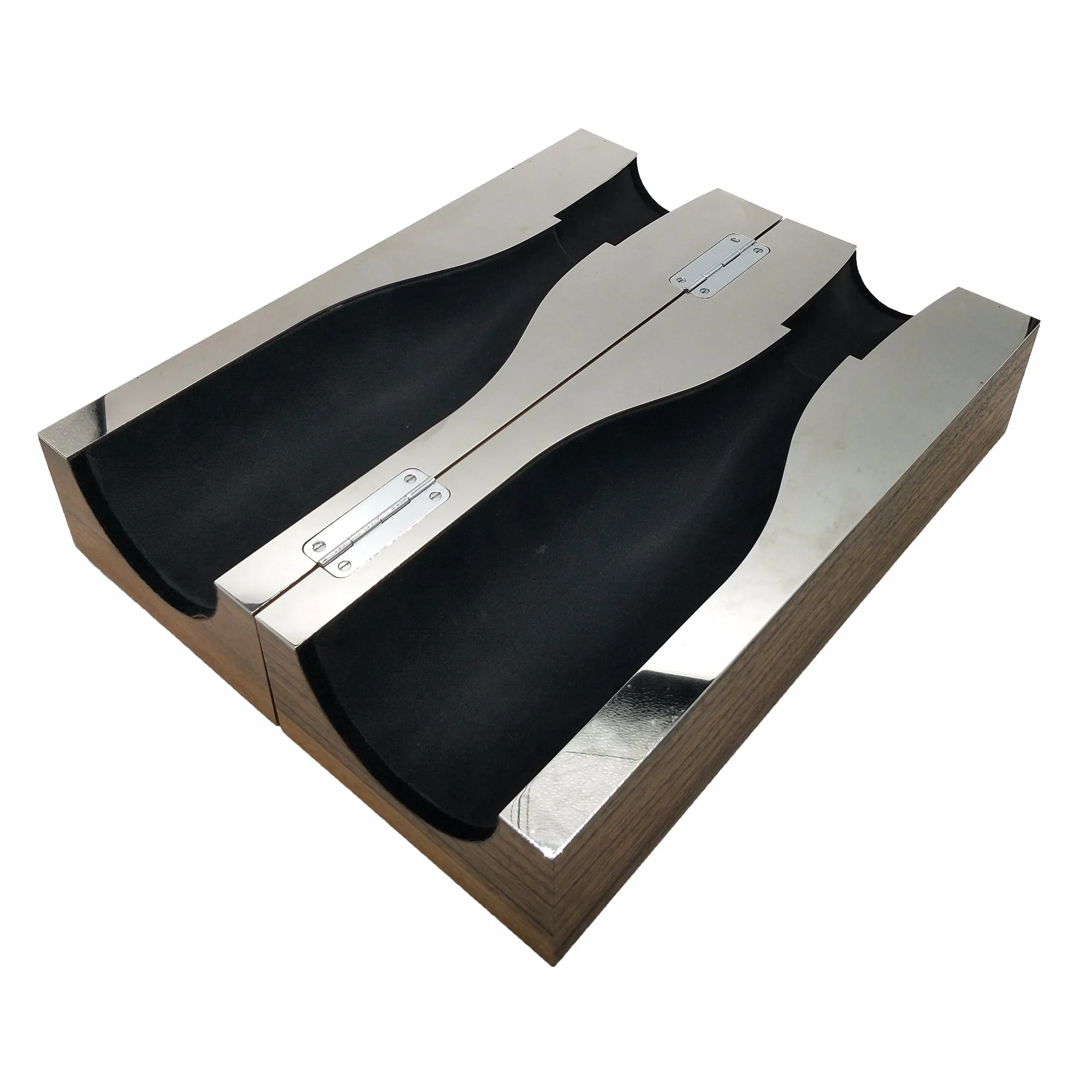 Custom Luxury Design Exclusive Wooden Red Champagne Wine Packaging Box