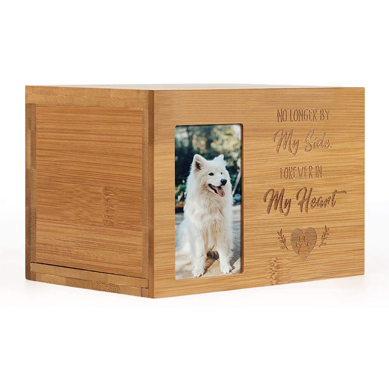 Custom New Design Pet Dog Urns Box Wood Urn