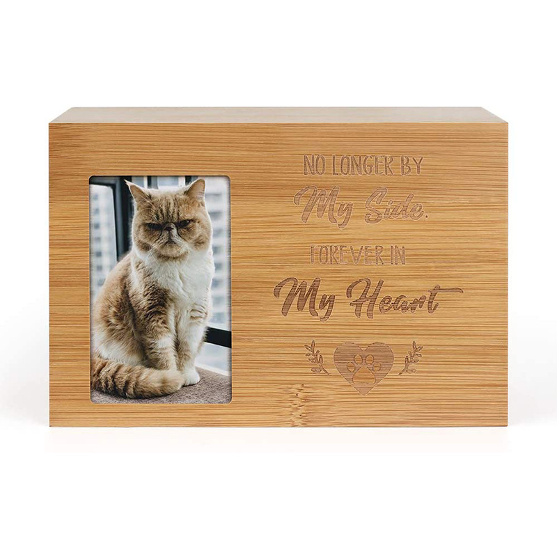 Custom New Design Pet Dog Urns Box Wood Urn