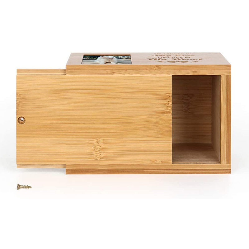 Custom New Design Pet Dog Urns Box Wood Urn