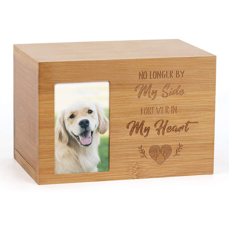Custom New Design Pet Dog Urns Box Wood Urn