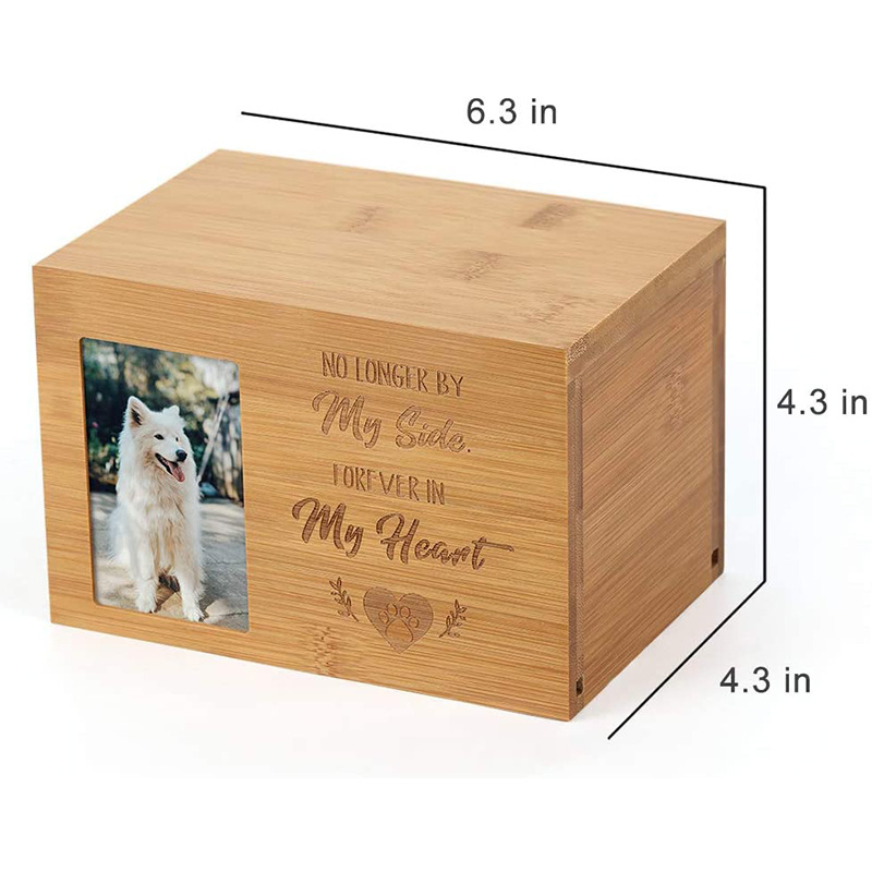 Custom New Design Pet Dog Urns Box Wood Urn