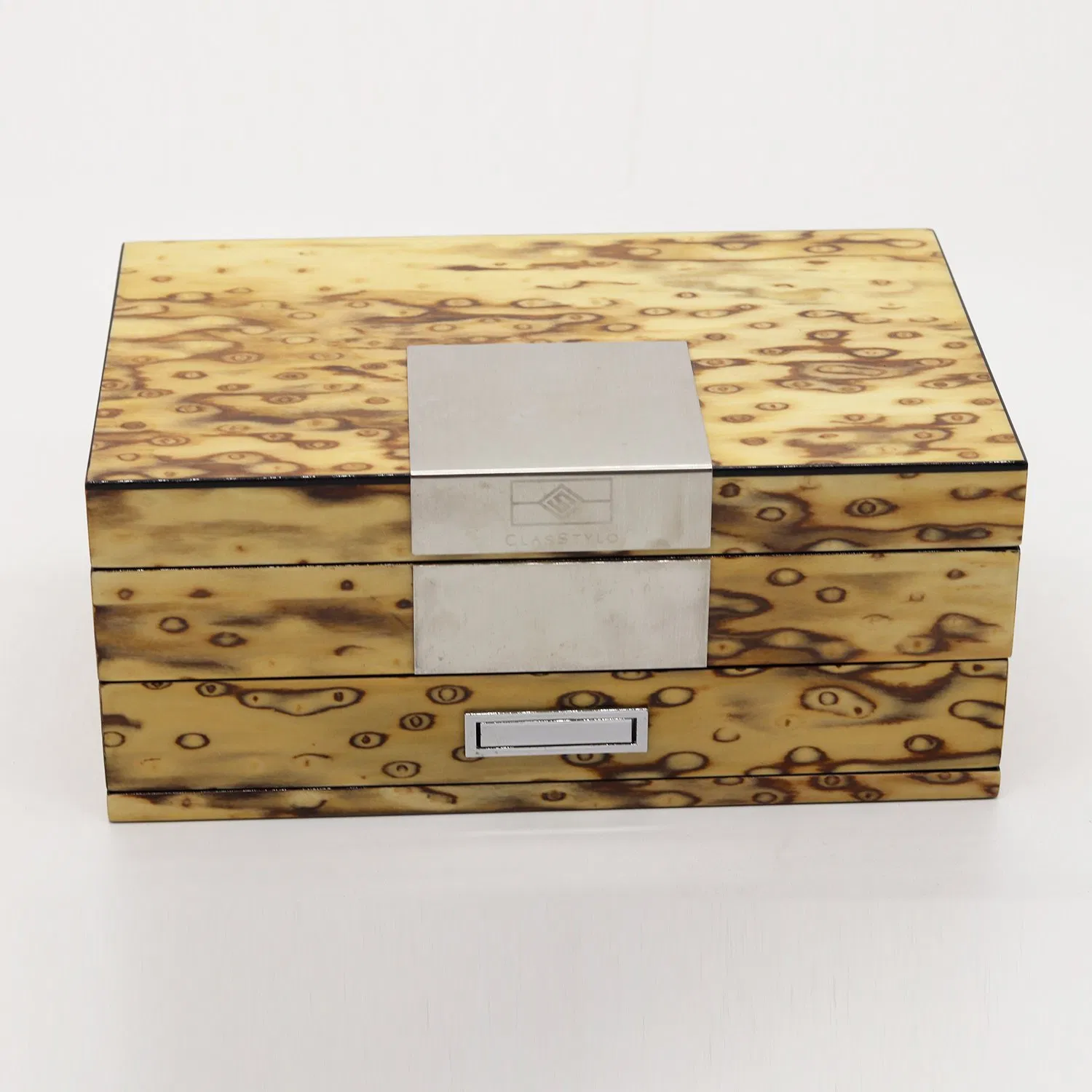 Custom New Design Unique Jewelry Necklace Wooden Trinket Storage Box for Gift