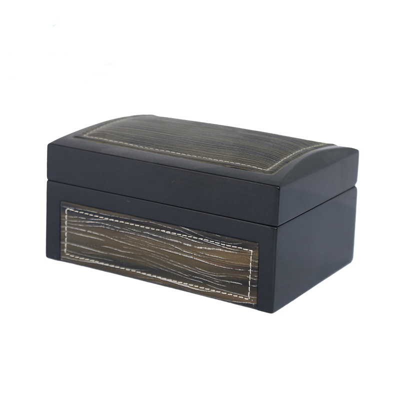 Custom Retro Wooden Packaging Watch Box with Leather Surface