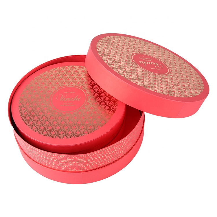 Custom Round Deisgn Wedding Gift Chocolate Candy Packaging Box