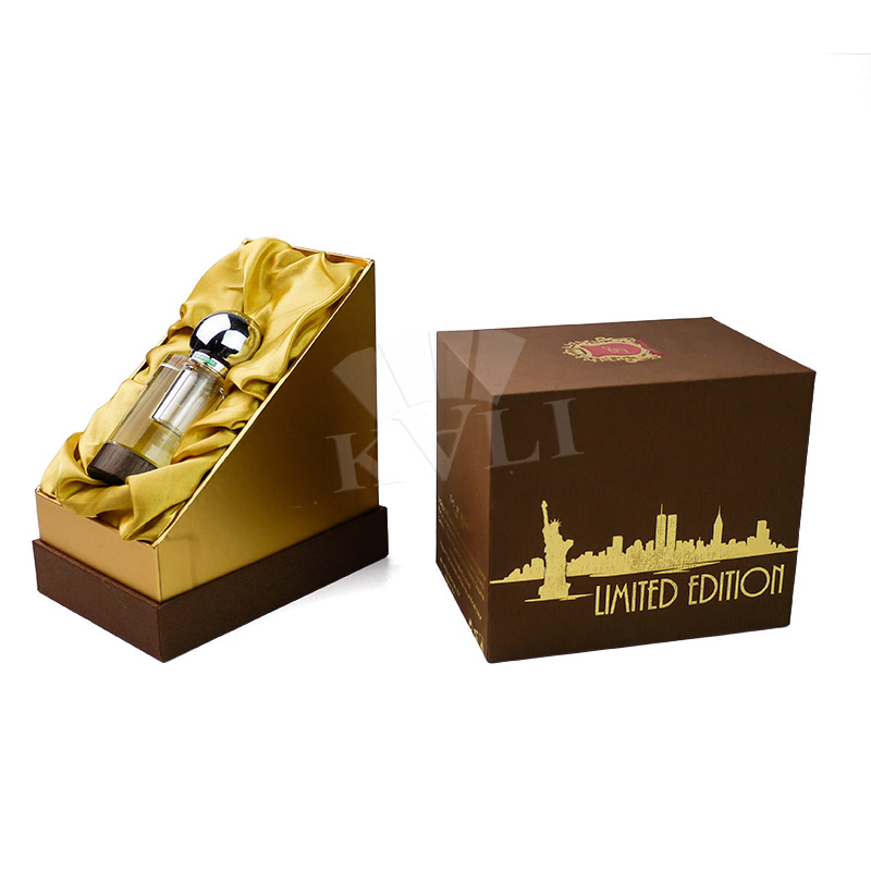 Custom Silk Fabric Paper Perfume Gift Box Luxury Perfume Packaging Box