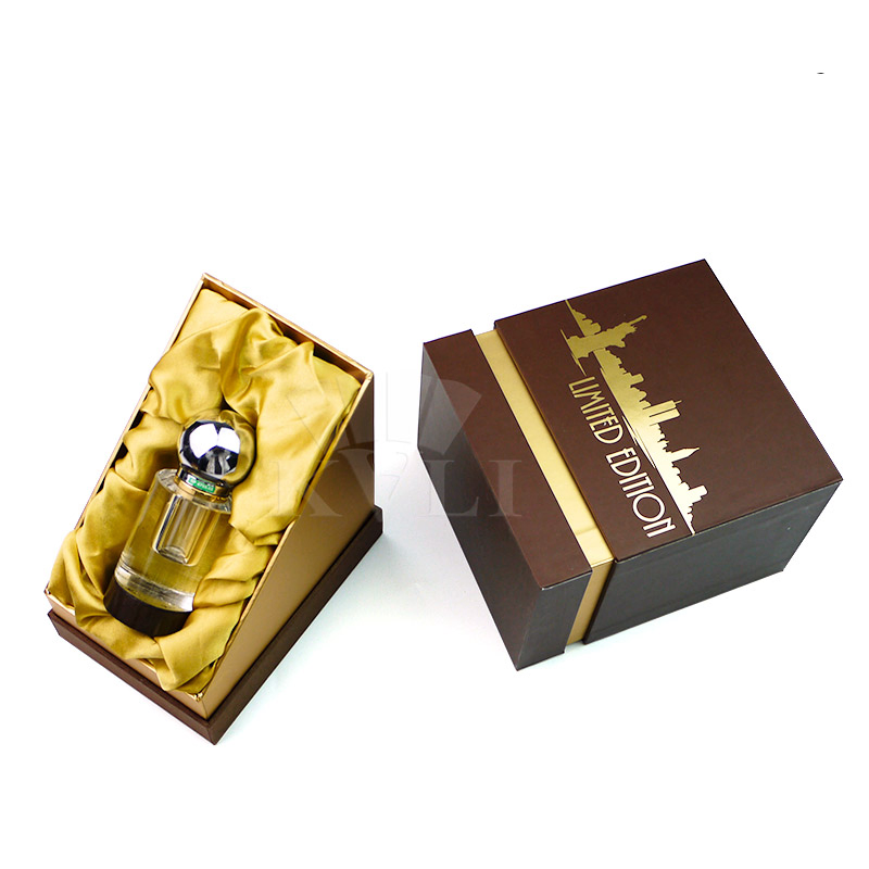 Custom Silk Fabric Paper Perfume Gift Box Luxury Perfume Packaging Box