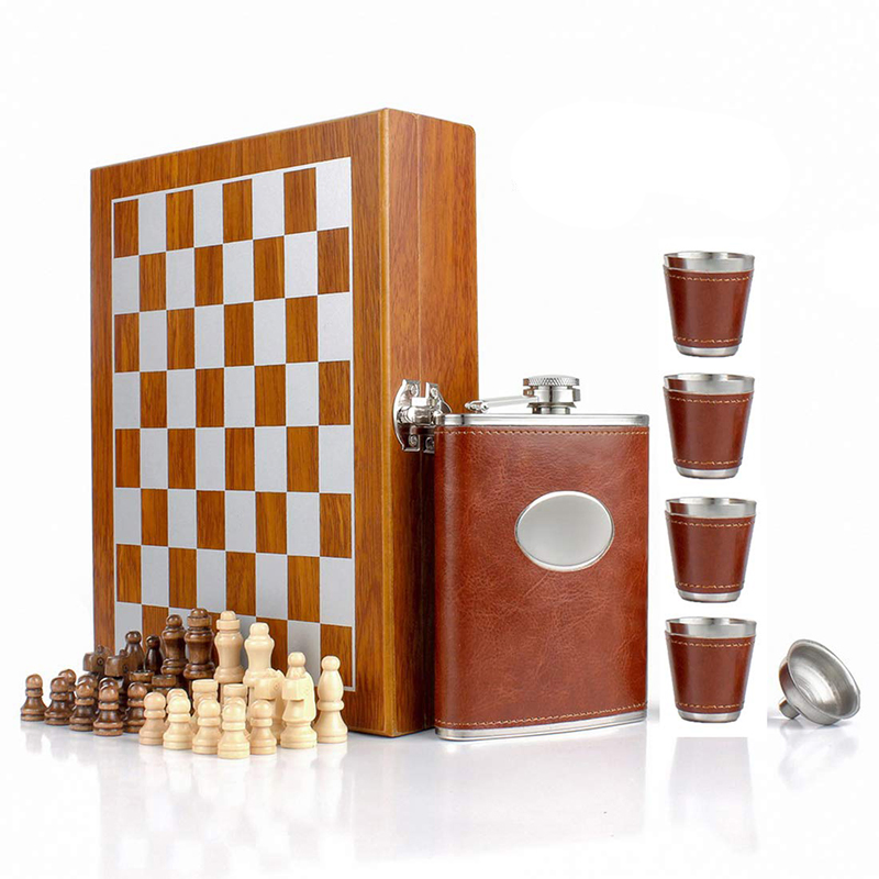 Custom Size Design Solid Wood Brown Chess Gift Packaging Box