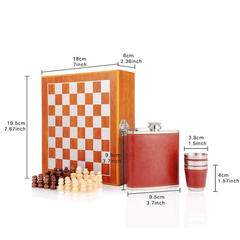 Custom Size Design Solid Wood Brown Chess Gift Packaging Box