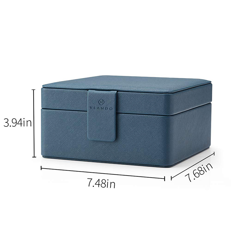 Custom Travel 6-Slot Leather Packaging Gift Watch Storage Box