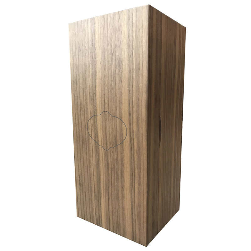 Custom Walnut Veneer Matte Finished Wooden Packaging Wine Box