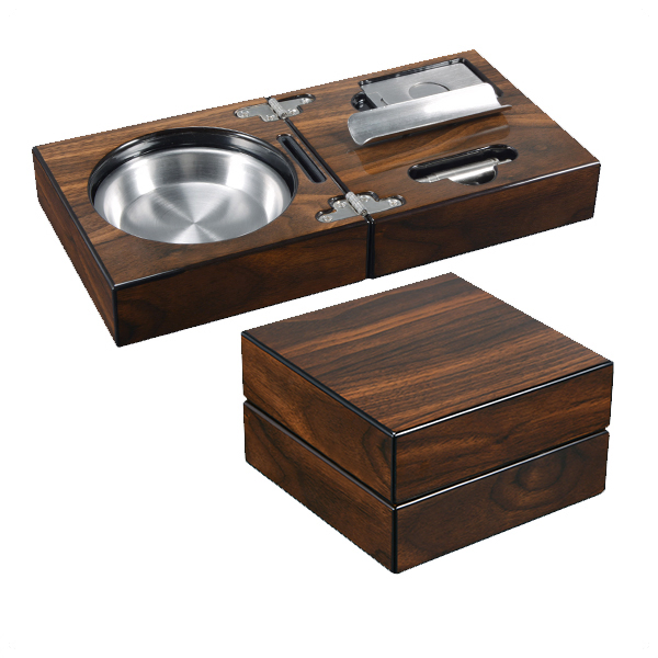 Customizable Folding Cigar Ashtray with Logo and Packaging