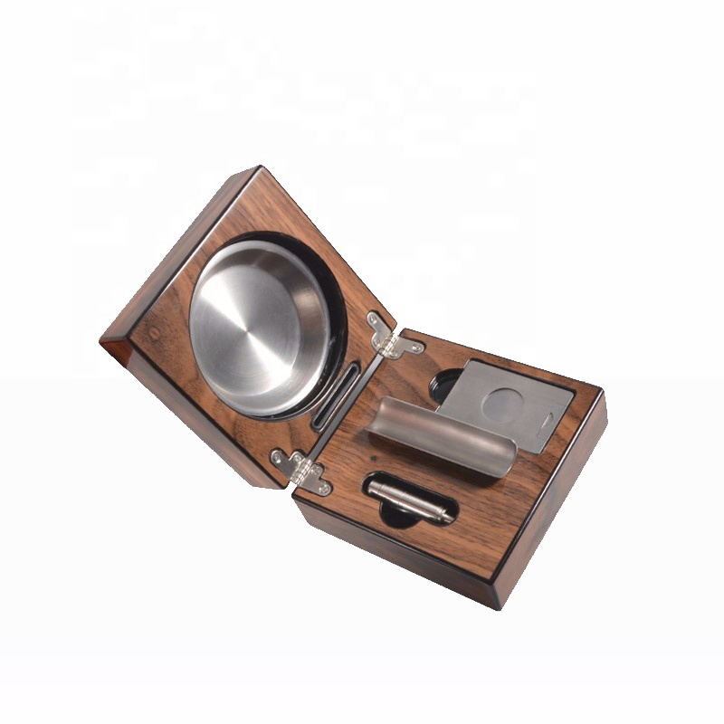 Customizable Folding Cigar Ashtray with Logo and Packaging
