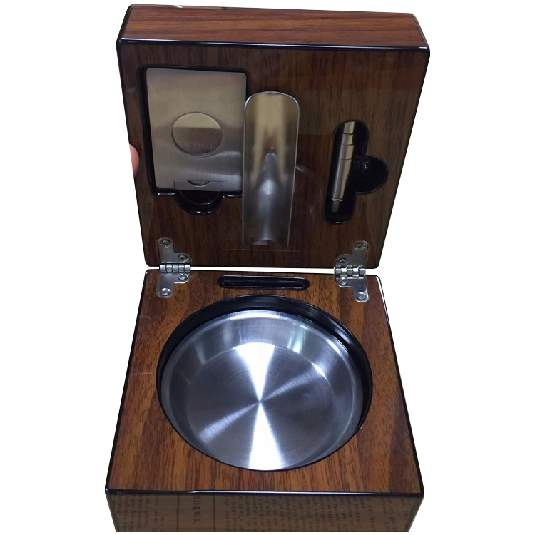 Customizable Folding Cigar Ashtray with Logo and Packaging