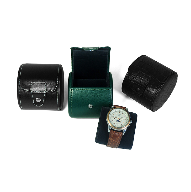 Customized Design PU Leather Single Travel Watch Box for Gift
